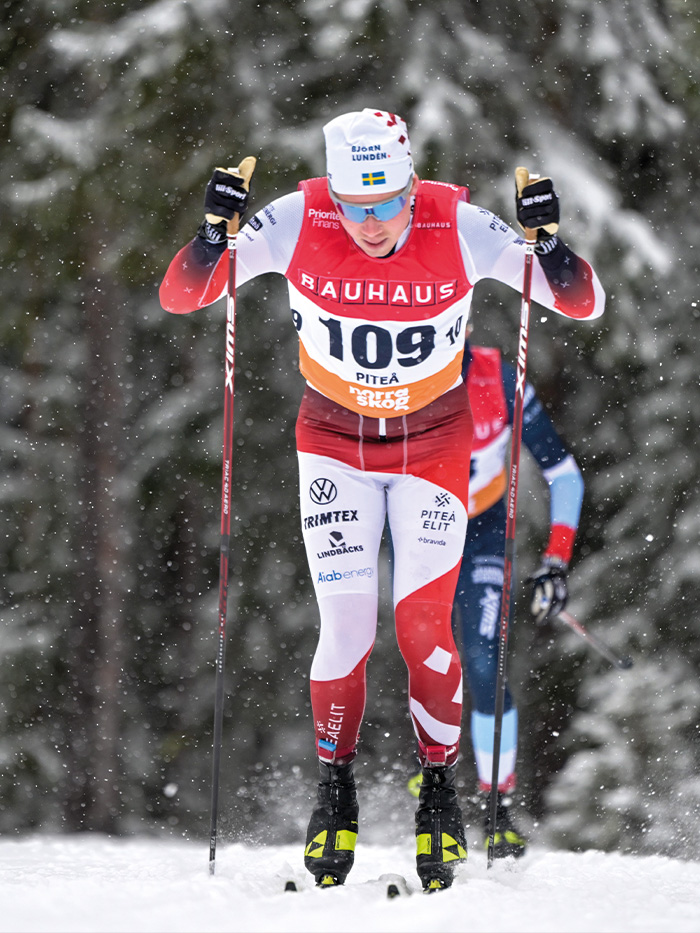 Skidåkaren Fredrik Andersson är med i Sports & Relations koncept mot svenska idrottsframgångar och OS-guld